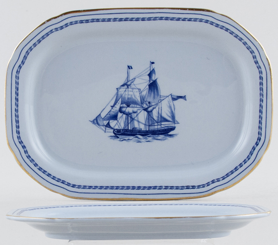 Sauce Boat Stand Brig Cygnet of Salem c1970s
